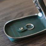 Ví da đựng thẻ, chìa khoá handmade khâu tay thủ công lano VDNT12 móc khóa phụ