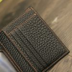 Ví da nam dáng đứng handmade khâu tay thủ công Lano VDNTK032 ngăn thẻ
