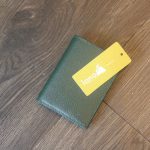 Ví da nam mini handmade gọn gàng sang trọng Lano VDNTK031 mặt trước