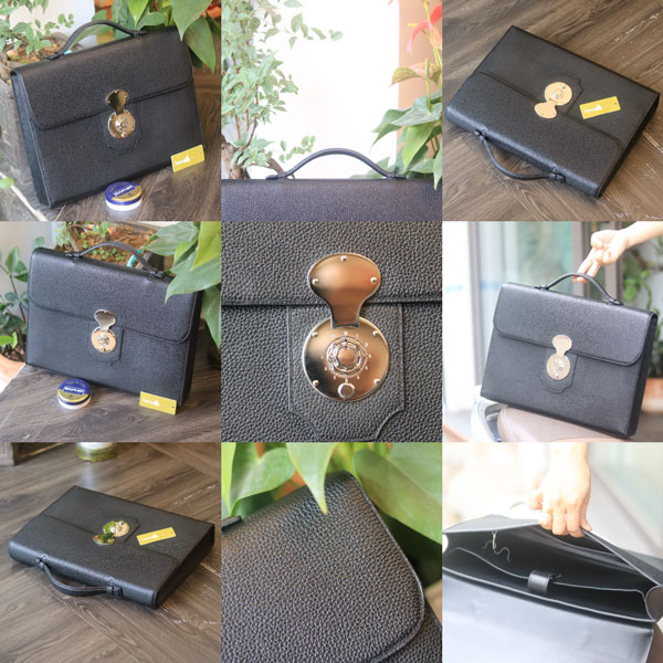 Cặp da công sở handmade khâu tay thủ công từ da bò nhập khẩu Lano CDH04 tổng hợp