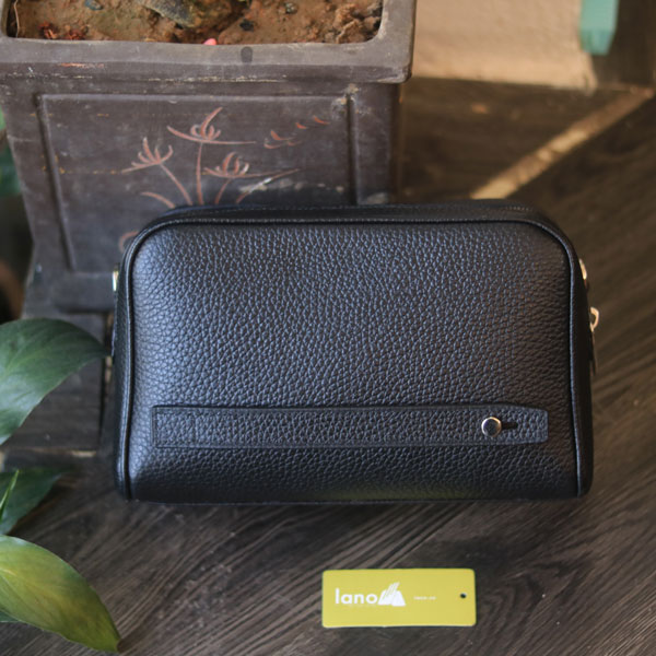Túi da clutch cầm tay handmade trẻ trung lịch lãm CLTK032 mặt sau
