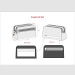 Túi da clutch cầm tay handmade trẻ trung lịch lãm CLTK032 sketch