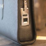 Túi Clutch da epsom nhập khẩu handmade khâu tay thù công Lano CLTK031 khóa vân tay bảo mật