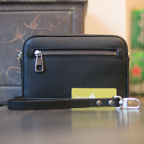 Túi clutch size 19 da togo Italia khâu tay thủ công Lano CLTK030