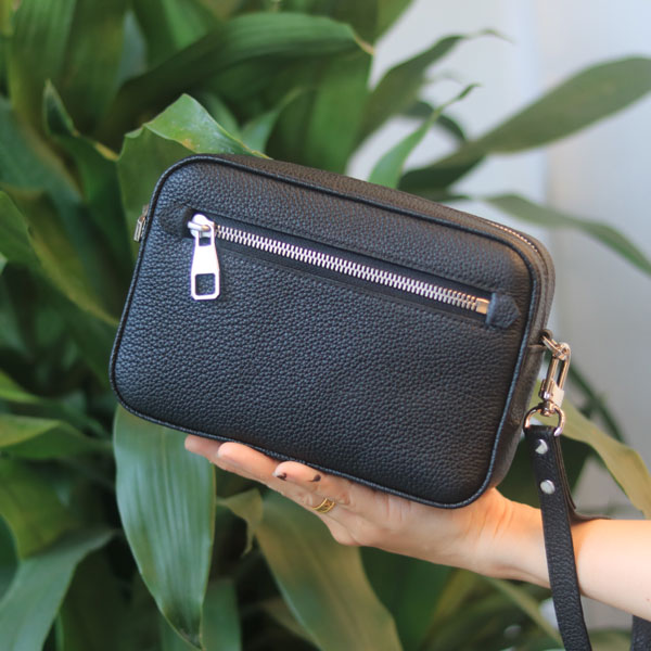 Túi clutch size 19 da togo Italia khâu tay thủ công Lano CLTK030 cầm tay