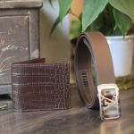 Ví da cá sấu handmade có vách ngăn Lano VCSTK018