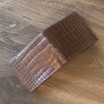 Ví da cá sấu handmade có vách ngăn Lano VCSTK018 da cá sấu cao cấp