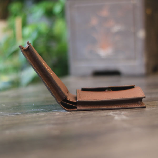 Ví da cá sấu handmade có vách ngăn Lano VCSTK018 hình ảnh vách ngăn để tiền