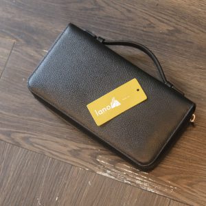 Ví da cầm tay handmade khâu tay thủ công Lano VCTK014