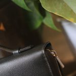 Ví da cầm tay handmade khâu tay thủ công Lano VCTK014 góc cạnh sắc nét