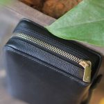 Ví da cầm tay handmade khâu tay thủ công Lano VCTK014 khóa YKK Excella cao cấp