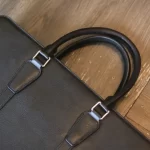 Cặp da công sở handmade khâu tay thủ công đựng laptop 16inch Lano CDH05 quai xách tay chắc chắn
