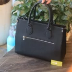 Túi Tote Da bò togo cao cấp Handmade Đựng Laptop 13inch Lano TDH012 mặt sau