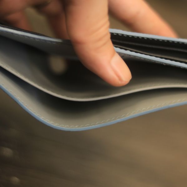 Ví da handmade khâu tay thủ công sang trọng lịch lãm Lano VDNTK035 bên trong