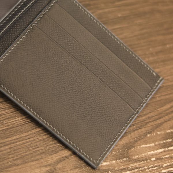 Ví da handmade khâu tay thủ công sang trọng lịch lãm Lano VDNTK035 ngăn thẻ