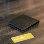 Ví da mini handmade khâu tay thủ công Lano VDNTK036 mặt trước