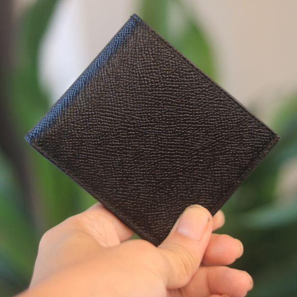 Ví da mini handmade khâu tay thủ công Lano VDNTK036 trên tay