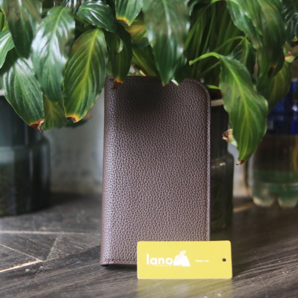 Bao da iPhone 13 Promax khâu tay thủ công Lano BDH01 mặt trước