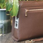 Túi Clutch handmade cầm tay da togo nhập khẩu Lano CLTK035 khoá vân tay