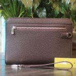 Túi Clutch handmade cầm tay da togo nhập khẩu Lano CLTK035 mặt sau