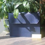 Túi da cầm tay đựng ipad khâu tay thủ công Lano CLTK034 mặt trước