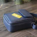 Túi da đeo chéo handmade khâu tay thủ công Lano TDH018 đáy túi