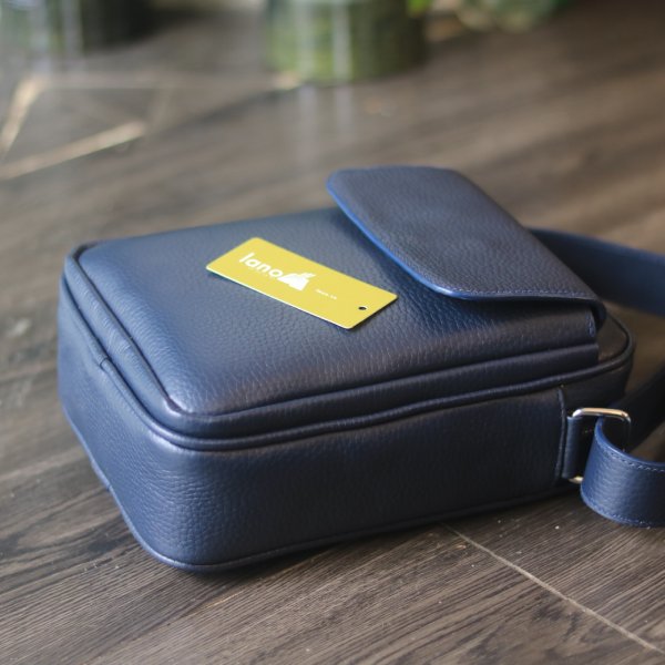 Túi da đeo chéo handmade khâu tay thủ công Lano TDH018 đáy túi