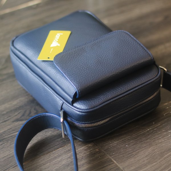 Túi da đeo chéo handmade khâu tay thủ công Lano TDH018 khoá túi