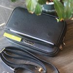 Túi đeo chéo da bò cao cấp khâu tay thủ công Lano TDH016 mặt trước