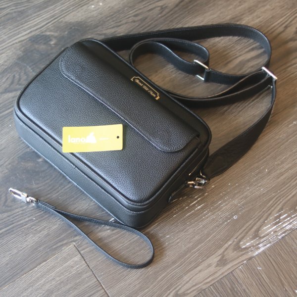 Túi đeo chéo da bò cao cấp khâu tay thủ công Lano TDH016