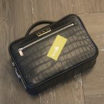 Túi Clutch da cá sấu Thái Lan cao cấp khâu tay thủ công Lano CLTK036 từ trên xuống