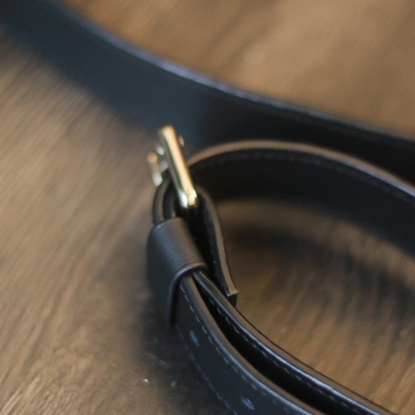 Túi da cầm tay kết hợp đeo chéo khâu tay thủ công da bò nappa Italia Lano TDH024 dây đeo chéo 1