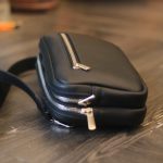 Túi da cầm tay kết hợp đeo chéo khâu tay thủ công da bò nappa Italia Lano TDH024 hông túi