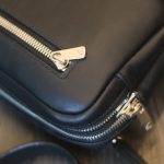 Túi da cầm tay kết hợp đeo chéo khâu tay thủ công da bò nappa Italia Lano TDH024 khoá ykk excella