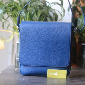 Túi da nam đeo chéo handmade khâu tay thủ công da bò togo Italia Lano TDH022