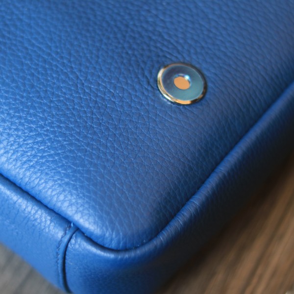 Túi da nam đeo chéo handmade khâu tay thủ công da bò togo Italia Lano TDH022 cúc nam châm