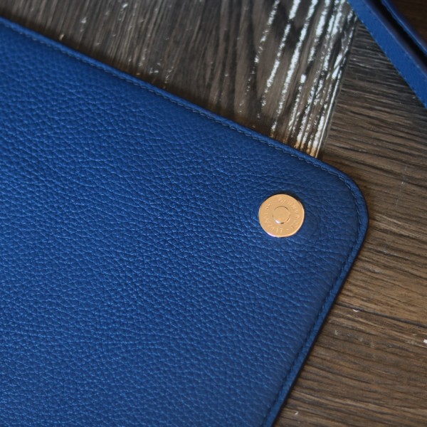 Túi da nam đeo chéo handmade khâu tay thủ công da bò togo Italia Lano TDH022 góc cạnh