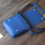 Túi da nam đeo chéo handmade khâu tay thủ công da bò togo Italia Lano TDH022 nắp túi