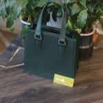 Túi da nữ handmade khâu tay thủ công Lano TDH026 góc nghiêng