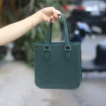 Túi da nữ handmade khâu tay thủ công Lano TDH026 mặt trước