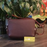 Túi đeo chéo khâu tay thủ công da bò Italia cao cấp Lano TDH020 mặt trước