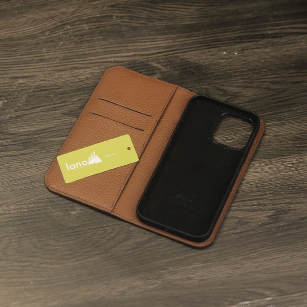 Bao da iPhone 14 promax handmade khâu tay Lano BDH04 nội thất