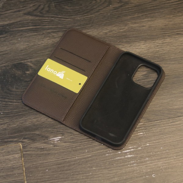 Bao da iPhone 15 Promax handmade khâu tay Lano BDH05 mặt trong