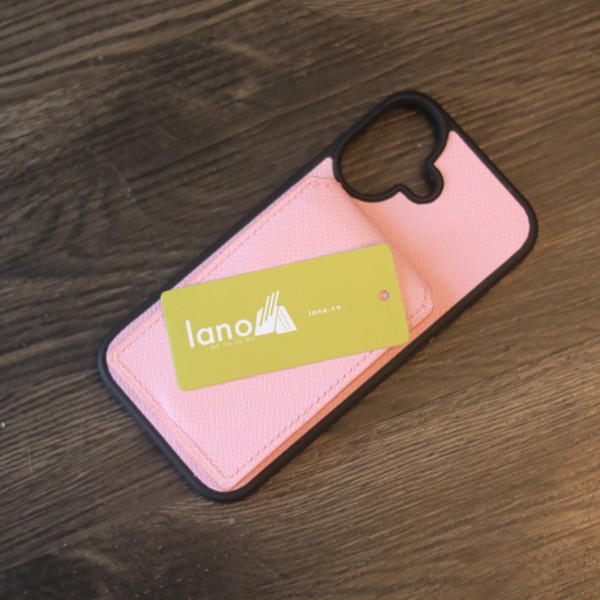 Bao da iPhone 17 Pro da bê Epsom Haas khâu tay thủ công Lano BDH06