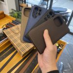 Bao da iPhone promax, Samsung S26 ultra da bê Togo Italia khâu tay lano BDH08 thời trang