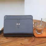 Clutch da bò nappa Italia khâu tay thủ công Lano CLTK037 thời trang
