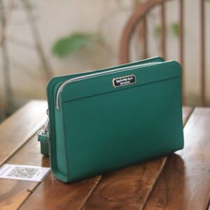Clutch nam da bê Epsom Haas khâu tay cá nhân hoá Lano CLTK043