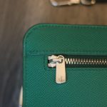Clutch nam da bê Epsom Haas khâu tay cá nhân hoá Lano CLTK043 khoá kéo ykk excella