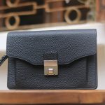 Clutch nam da bê togo Pháp khoá số Amiet khâu tay thủ công Lano CLTK040 công sở