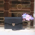 Clutch nam da bê togo Pháp khoá số Amiet khâu tay thủ công Lano CLTK040 sang trọng